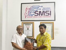 Sinergi Deradikalisasi, Plt Kasatgaswil Bengkulu Densus 88 Kunjungi Kantor SMSI