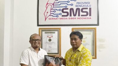 Sinergi Deradikalisasi, Plt Kasatgaswil Bengkulu Densus 88 Kunjungi Kantor SMSI