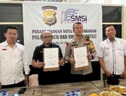 Polres Kaur MoU dengan SMSI Bengkulu