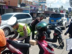 Dishub dan Sat Lantas Polresta Bengkulu Tilang Parkir Liar Demi Tertib Lalu Lintas