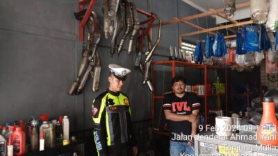 Toko Aksesoris Kendaraan Dilarang Jual Knalpot Brong