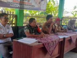 Pemdes Sukau Rajo, Bagikan BLT dan Tinjauan Pembangunan Fisik Irigasi