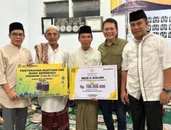 Tim Safari Ramadhan Pemprov Bengkulu Salurkan Bantuan Pembangunan Masjid di Desa Pasar Pino