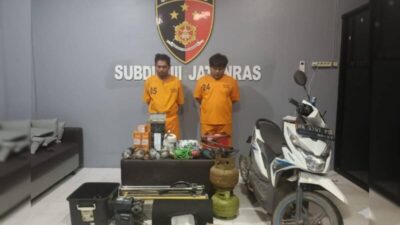Dua Pencuri Spesialis Lokasi Proyek Diringkus Tim Jatanras