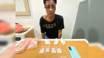 Kurir Asal OKI Ditangkap di Basel, Kedapatan Bawa Sabu 8 Paket Besar