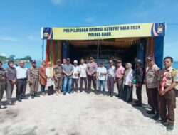 Bupati Kaur Kunjungi Pos Pengamanan Pelanyanan Ops Ketupat Nala 2024