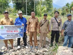 Pemdes Suka Damai Laksanakan Titik Nol Pembangunan Irigasi