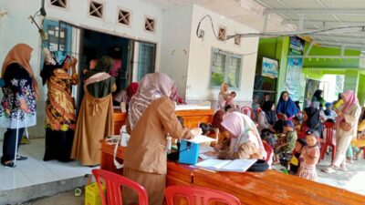 Pemdes Tanjung Raman Runtin Pantau Kesehatan Ibu dan Anak