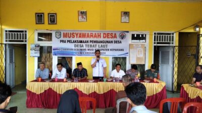 Kades Tebat Laut Berharap Agar Warga Ikut Awasi Pembangunan