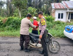 Tekan Angka Kejahatan, Polsek Selupu Rejang Gelar Razia