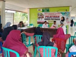 Tingkatkan Pelayanan Kesehatan, Pemdes Banding Agung Beri Pelatihan Kader Posyandu