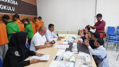 Berantas Narkoba, Polda Bengkulu Amankan Tiga Terduga Pelaku
