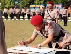 Sertijab, Dua Perwira Duduki Jabatan Baru di Polres Seluma