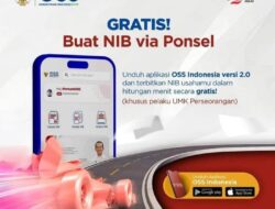Ayo! Segera Buat NIB Melalui Ponsel, Biaya Gratis