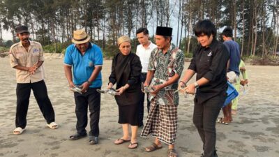 Lestarikan Ekosistem Laut, Meriani Lepas Anak Penyu