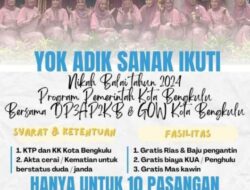 Besok Penutupan! Ayo Segera Daftar Program Nikah Gratis