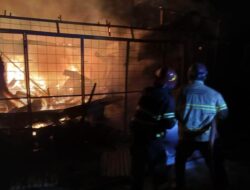 Besarnya Kobaran Api Sempat Buat Petugas Damkar Kewalahan