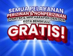 Layanan MPP di Kota Bengkulu Gratis