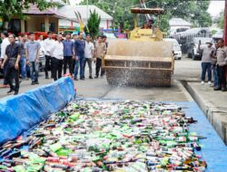 Polda Bengkulu Musnakan Ribuan Barang Bukti Hasil Kejahatan 2024