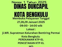 Libur Panjang, Dukcapil Tetap Buka dan Layani Masyarakat