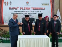 Melalui Rapat Pleno, KPU Resmi Tetapkan Bupati dan Wabup Seluma Terpilih