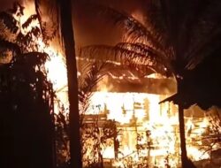 Jelang Subuh Rumah Warga Lubuk Resam Seluma Hangus Terbakar