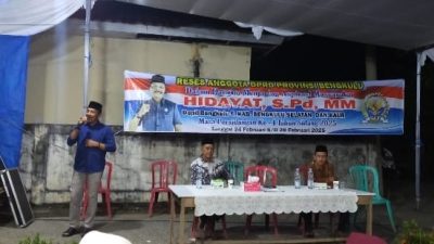 Reses Perdana Hidayat Disambut Meriah Masyarakat