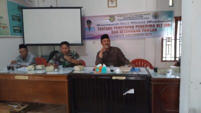 Pemdes Desa Sindang Bulan Sampaikan Aturan Program Ketahanan Pangan