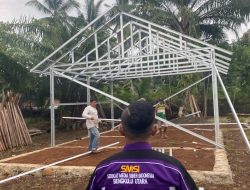 SMSI Bengkulu Utara Bangun Rumah untuk Warga Kurang Mampu