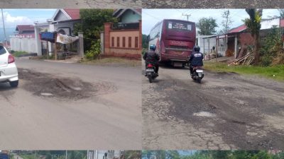 Jalan Air Meles Atas Rusak Parah, Dana Preservasi Dipertanyakan