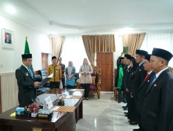 Pj Sekda Bengkulu Lantik Enam Pejabat Eselon III dan IV