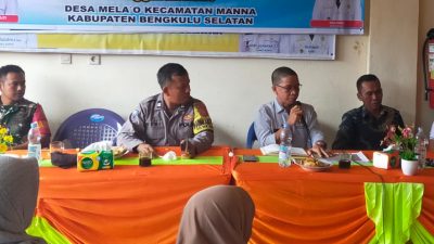 Musyawarah Desa Melao, Penyampaian Aturan Program Ketahanan Pangan