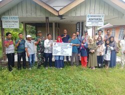 Pemdes Ujung Padang Gelar Titik Nol Pembangunan Pagar Makam dan Renovasi Gedung Posyandu