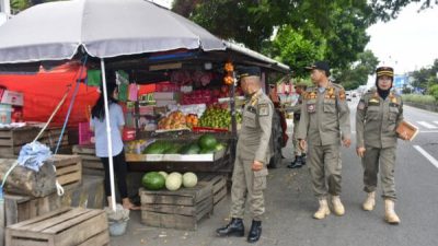 Tim Yustisi Rejang Lebong Gelar Operasi Penertiban, Sejumlah Pedagang Ditegur dan Diultimatum