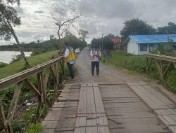 Dinas PUPR Provinsi Survei Jembatan Rusak di Desa Pondok Batu