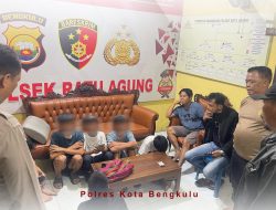 Enam Remaja Diamankan Polsek Ratu Agung Terkait Keributan di Jalan Ciliwung Bawah