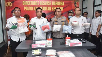 Polda Kalsel Bongkar Jaringan Narkoba Lintas Kalimantan-Sulawesi