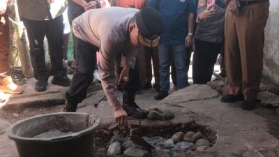 Kapolda Bengkulu Laksanakan Ground Breaking Pembangunan Rumah ke-56