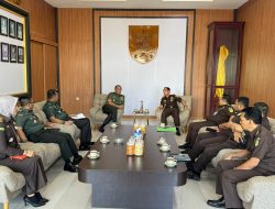 Perkuat Penegakan Hukum dan Pembangunan, Kajati Bengkulu Kunjungi Danrem 041/Gamas