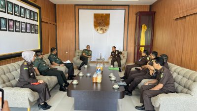 Perkuat Penegakan Hukum dan Pembangunan, Kajati Bengkulu Kunjungi Danrem 041/Gamas