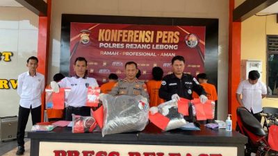 Polres Rejang Lebong Ungkap Jaringan Narkoba, 7 Tersangka Ditangkap dan Ribuan Gram Narkoba Disita