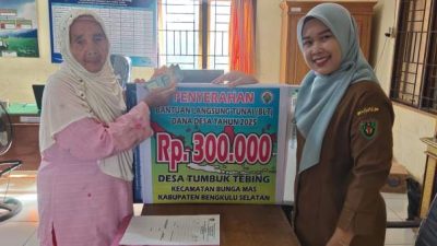 Pemdes Tumbuk Tebing Realisasikan BLT-DD Tiga Bulan Langsung