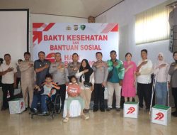 HUT Bhayangkara ke-79, Polda Bengkulu Gelar Bakti Kesehatan dan Bantuan Sosial