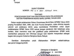 Gubernur Bengkulu: Tidak Ada Suap dalam Penerimaan Siswa Baru