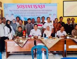 Pemerintah Kelurahan Pajar Bulan Sosialisasi Pentingnya Dokumen Kependudukan