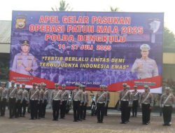 Ops Patuh Nala 2025 Dimulai, Kapolda Bengkulu Harapkan Peningkatan Ketertiban Berlalu Lintas