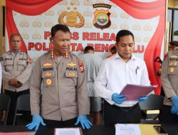 Polresta Bengkulu Ungkap 8 Kasus Narkoba dalam Ops Antik Nala 2025, ASN dan Buruh Terlibat