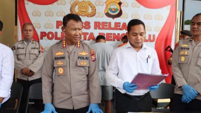 Polresta Bengkulu Ungkap 8 Kasus Narkoba dalam Ops Antik Nala 2025, ASN dan Buruh Terlibat