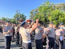Satbrimob Polda Bengkulu Laksanakan Apel Pagi dan Gaktibplin Personel