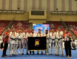 Atlet Polda Bengkulu Raih 11 medali Kejuaraan Taekwondo Kapolri Cup Tahun 2025